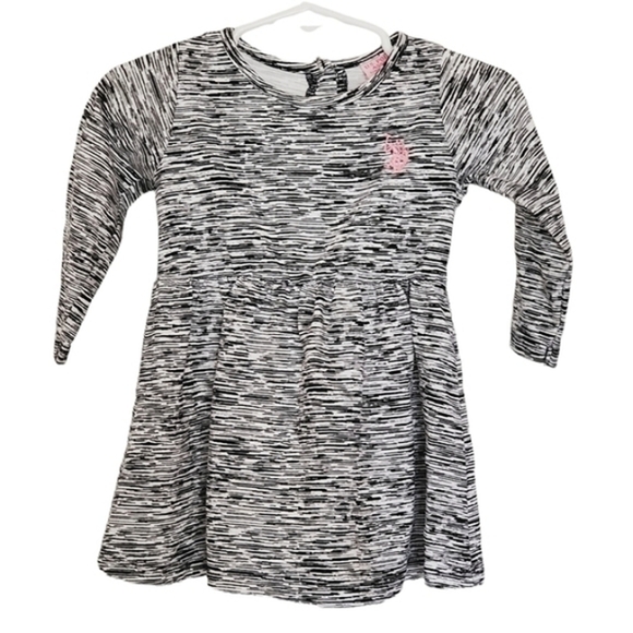 K1327 * U.S. Polo Assn. Girls Dress Black White Size 12M - Picture 1 of 8